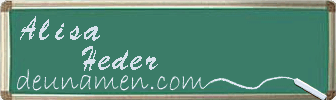 Alisa Heder Visitenkarte